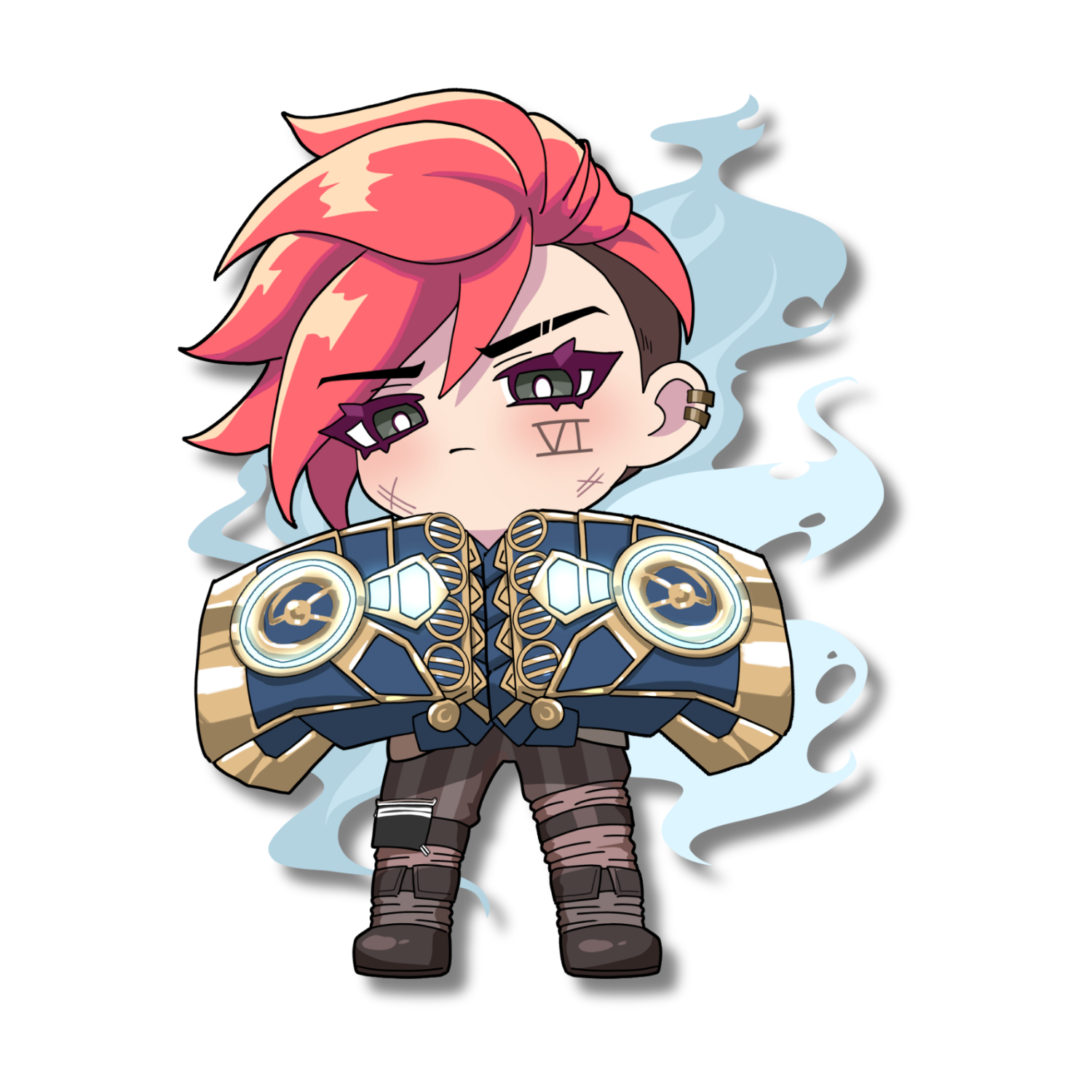 Arcane: Vi Holographic Sticker – EXPULSE SHOP